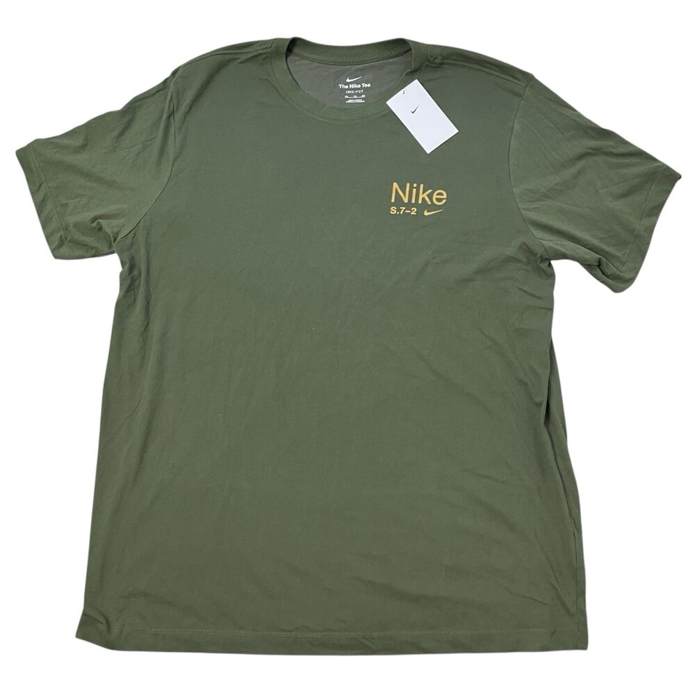 Nike T Shirt Mens XXL Green Graphic Just Do It Athletic Streetwear‎ FN0837-325 - Picture 11 of 13